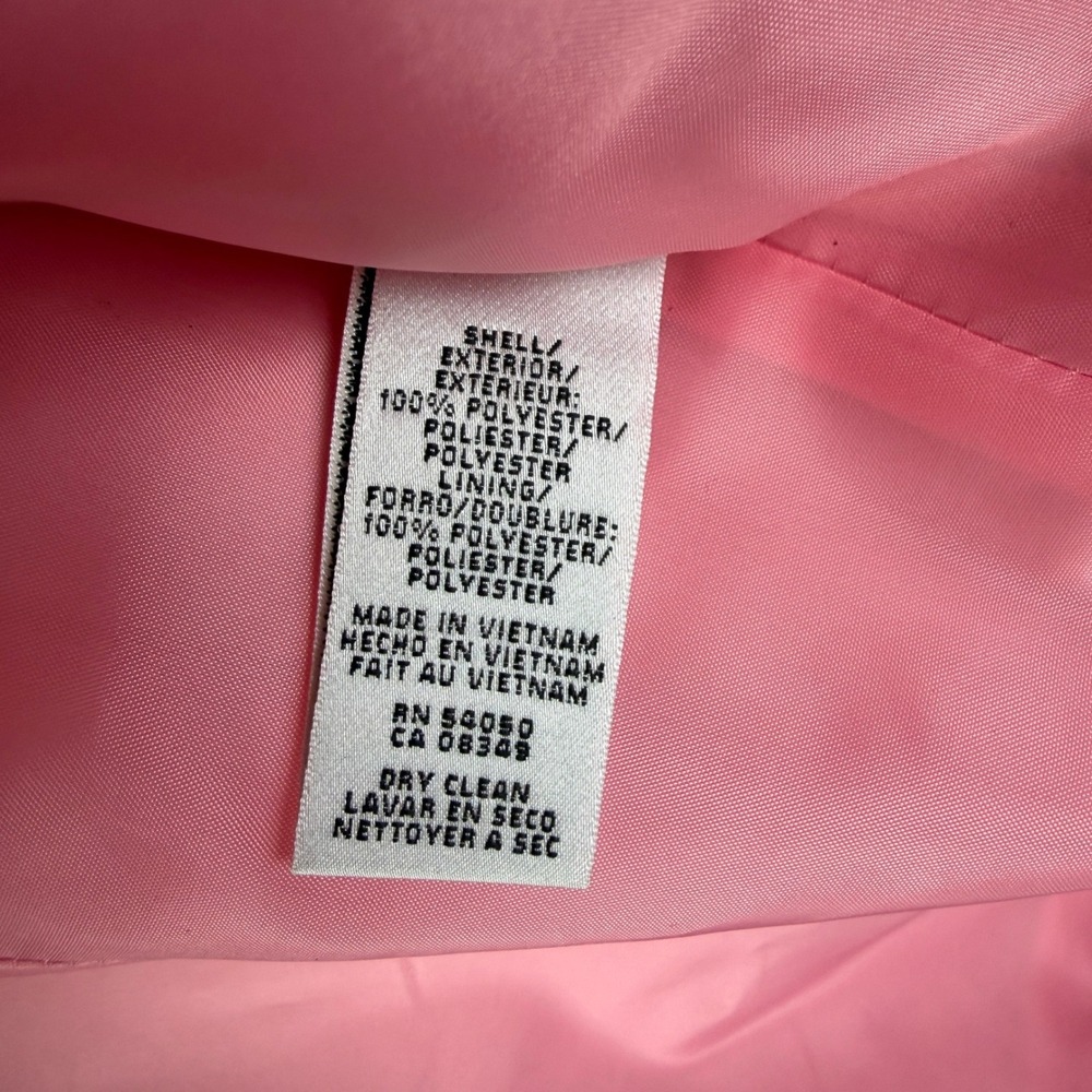 Suit Studio Pink 2 Piece Skirt Suit Set Peplum‎ Blazer Pencil Skirt Women's 14P - Picture 13 of 13